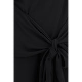 Ganni Black Recycled Polyester Cocktail Dress