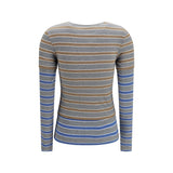 Ganni Gray Cotton Long Sleeve T-Shirt