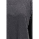 Ganni Gray Cotton Long Sleeve T-Shirt