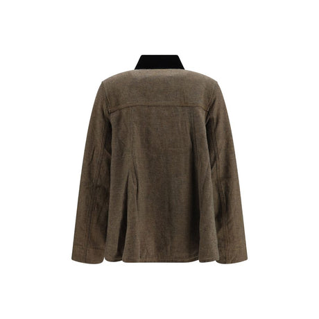 Ganni Brown Cotton Denim Jacket