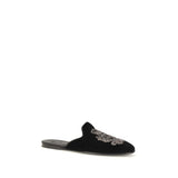 Dolce & Gabbana Black Velvet Flats