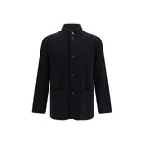 Lardini Black Wool Oves Aries Full-Length Jacket