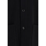 Lardini Black Wool Oves Aries Full-Length Jacket