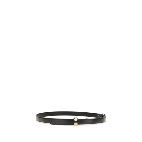 Jacquemus Black Calf Leather Bos Taurus Regular Belt