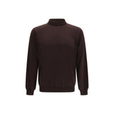Lardini Brown Wool Oves Aries Sweatshirt