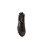 Dolce & Gabbana Brown Calf Leather Bos Taurus Low Top Sneakers