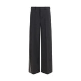 P.A.R.O.S.H. Gray Wool Oves Aries Casual Pants