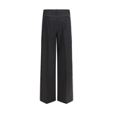 P.A.R.O.S.H. Gray Wool Oves Aries Casual Pants