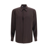 Dolce & Gabbana Brown Silk Shirt
