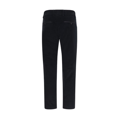 Dolce & Gabbana Black Cotton Casual Pants