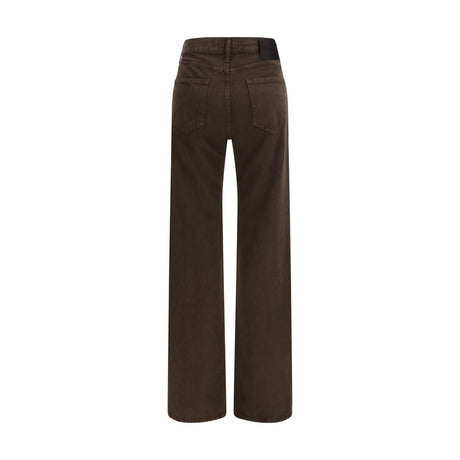 Jacob Cohen Brown Cotton Straight-Leg Jeans