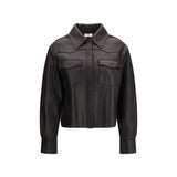 P.A.R.O.S.H. Black Lamb Leather Leather Jacket
