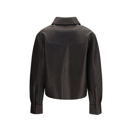 P.A.R.O.S.H. Black Lamb Leather Leather Jacket