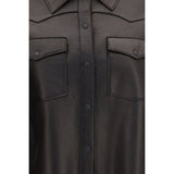 P.A.R.O.S.H. Black Lamb Leather Leather Jacket