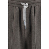 Brunello Cucinelli Bicolor Cashmere Athletic Pants