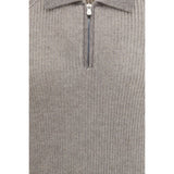 Brunello Cucinelli Gray Cashmere Sweater