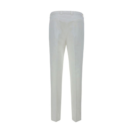 Brunello Cucinelli White Cotton Casual Pants