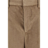 Brunello Cucinelli Brown Cotton Casual Pants
