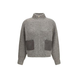 Fabiana Filippi Gray Wool Oves Aries Sweatshirt