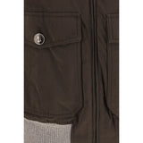 Brunello Cucinelli Brown Cotton Bomber