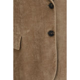 Brunello Cucinelli Beige Viscose Full-Length Jacket