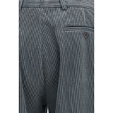 Magliano Gray Cotton Casual Pants