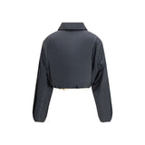 Miu Miu Gray Recycled Polyamide Shell Jacket