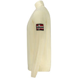 Norway 1963 White Wool Men Sweater