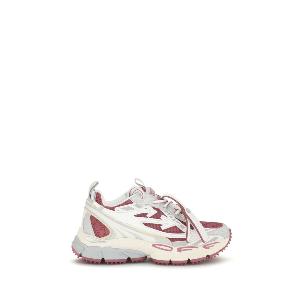 Off-White White Fabric Athletic Sneakers