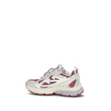 Off-White White Fabric Athletic Sneakers