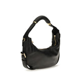 Moschino Black Calf Leather Bos Taurus Shoulder Bag