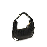 Moschino Black Calf Leather Bos Taurus Shoulder Bag