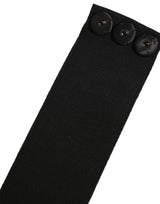 Dolce & Gabbana Black Cotton Wrap Around Tie Cintura Belt
