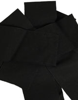 Dolce & Gabbana Black Cotton Wrap Around Tie Cintura Belt