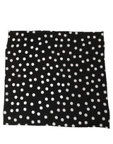 Dolce & Gabbana Black White Polka Dot Square Foulard Scarf