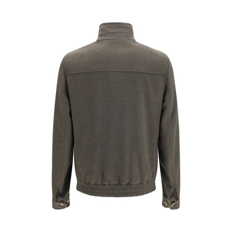 Brunello Cucinelli Gray Wool Oves Aries Full-Length Jacket