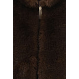 Woolrich Brown Polyester Sleeveless Jacket