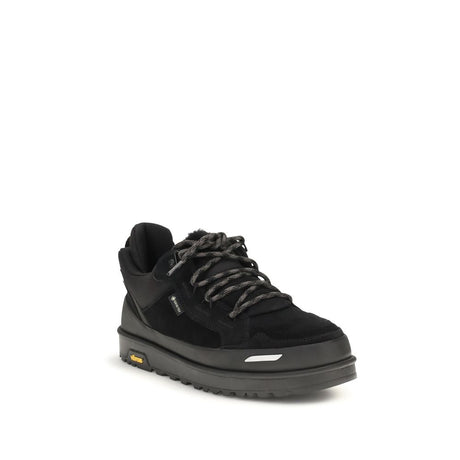 UGG Black Calf Leather Bos Taurus Athletic Sneakers