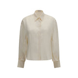 Brunello Cucinelli Beige Silk Shirt