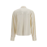Brunello Cucinelli Beige Silk Shirt