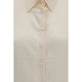 Brunello Cucinelli Beige Silk Shirt