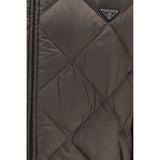 Prada Bicolor Recycled Polyester Full-Length Jacket