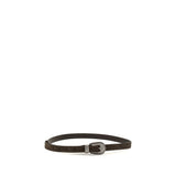 Brunello Cucinelli Brown Suede Leather Belt