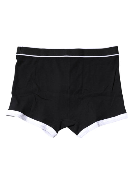 Dolce & Gabbana Black DG Interlock Regular Boxer Underwear