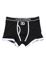 Dolce & Gabbana Black DG Interlock Regular Boxer Underwear