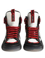 Dolce & Gabbana Multicolor Leather High Top Sneakers Shoes