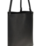 The Row Black Calf Leather Bos Taurus Shoulder Bag