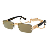Dsquared² Gold Metal Sunglasses