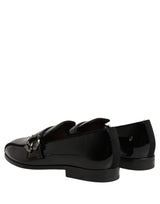 Dolce & Gabbana Black Patent Leather Men Loafers Shoes