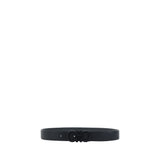 Ferragamo Black Calf Leather Bos Taurus Regular Belt